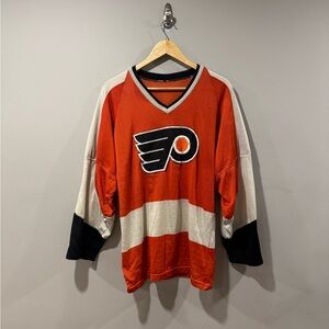 Vtg AirKnit Philadelphia Flyers NHL Hockey Jersey